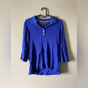 Vintage 3/4 Sleeve Cut Tommy Hilfiger Shirt
